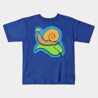 Cute, happy, colourful snail cartoon Kids T-Shirt